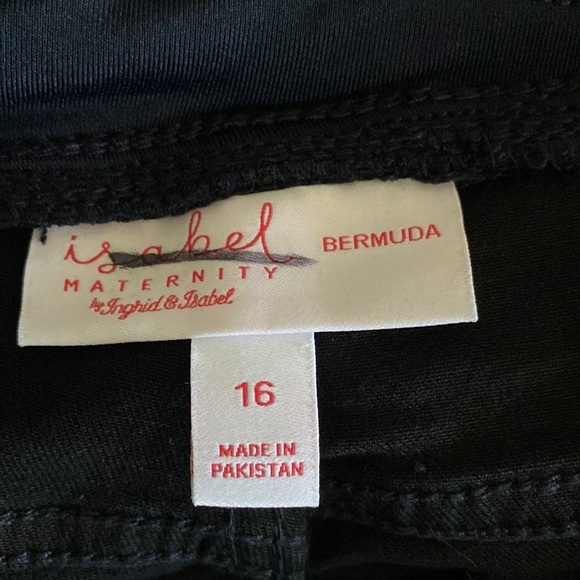 Isabel Maternity Crossover Panel Bermuda Shorts - Picture 9 of 11